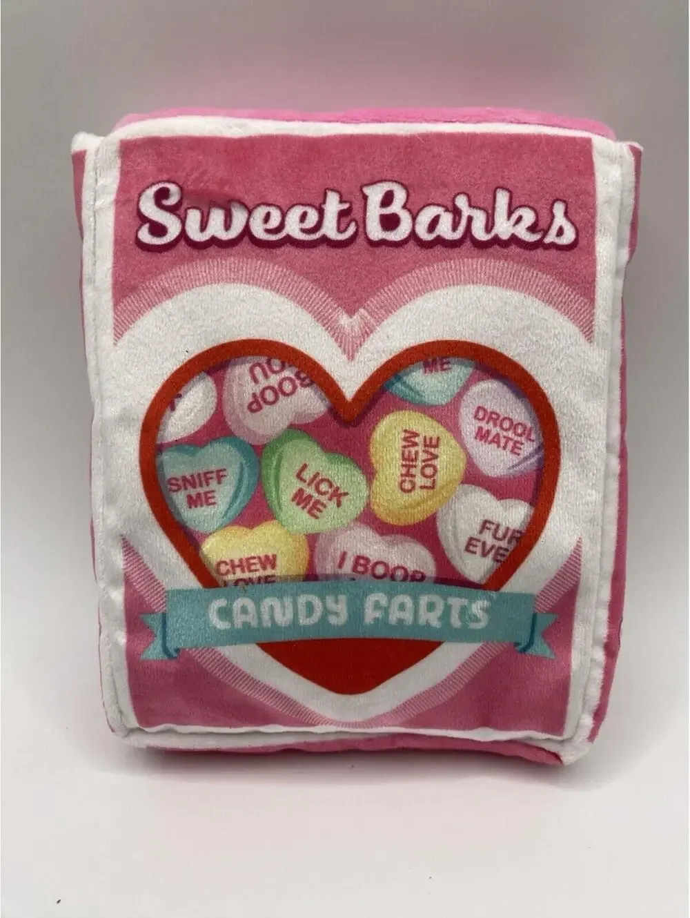 Bark Box Sweet Barks Candy Farts Dog Squeak Toy Medium - Large